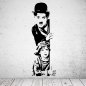 Preview: 46170W Charlie Chaplin 2 Wandsticker